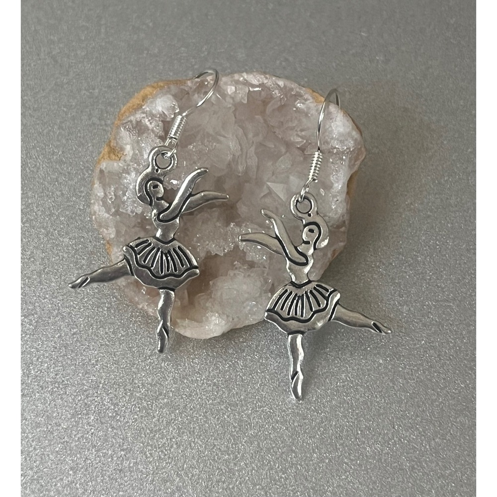 New Ballerina Earrings‎ Sterling Silver Dancer Drop Dangle Jewelry Gift for Her